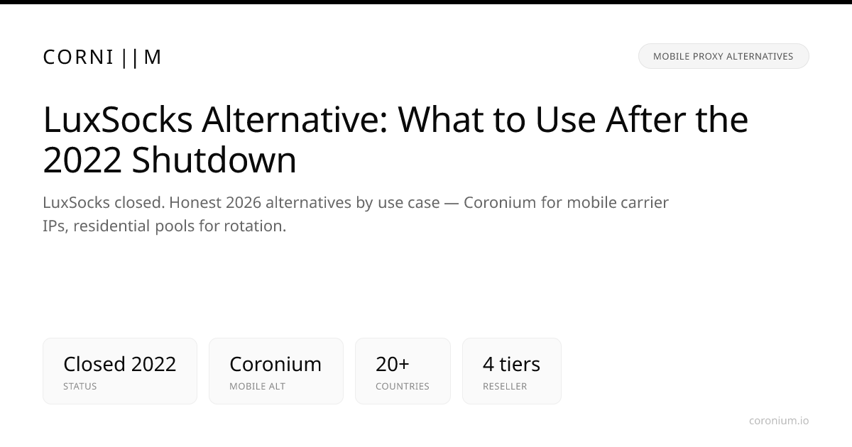 LuxSocks Alternative: What to Use After the 2022 Shutdown