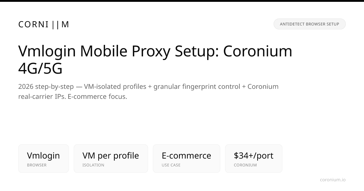 Vmlogin Mobile Proxy Setup: ProxyStyler 4G/5G Integration Guide