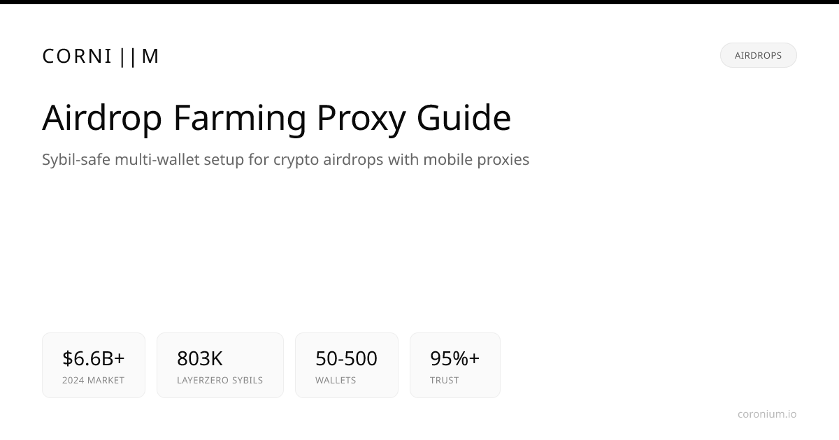 Airdrop Farming Proxy Guide 2026